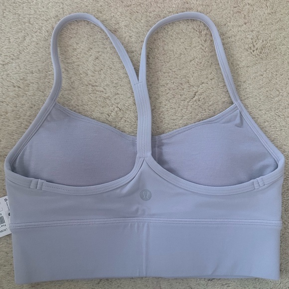 LULULEMON - NWT Size 4 Flow Y Nulu Longline Bra *Light Support - Lilac Smoke - Picture 5 of 6